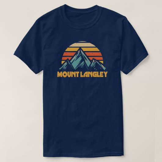 T-shirt Mont Langley California Retro Turquoise (Design devant)