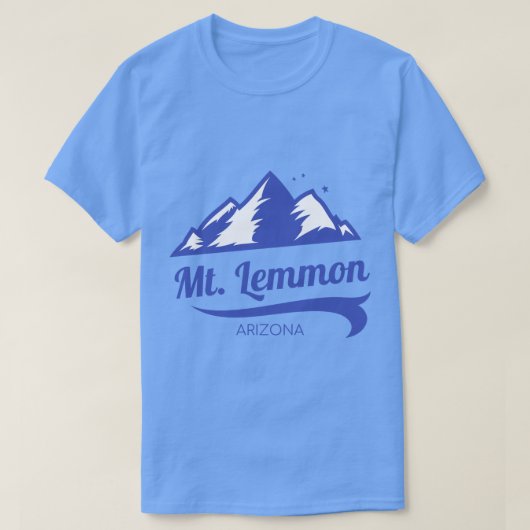 T-shirt Mont Lemmon ski Arizona 1 (Design devant)