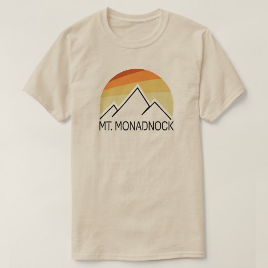 T-shirt Mont Monadnock New Hampshire Retro (Design devant)