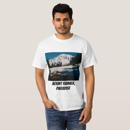 T-shirt Mont Rainier (Devant entier)
