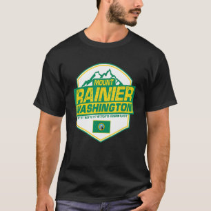 T-shirt Mont Rainier Randonnée à vélo Ski Camping Washin