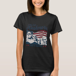 T-shirt Mont Rushmore 4 juillet célébrant le drapeau des É