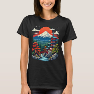 T-shirt Mont Sacré Fuji Minka Art Japonais Tee