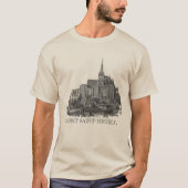 T-shirt Mont Saint-Michel en détresse (Devant)