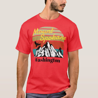 T-shirt Mont Spokane ski Washington 1