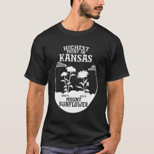 T-shirt Mont Sunflower point culminant du Kansas