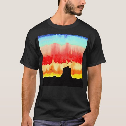 T-shirt Mont Sunset (Devant)