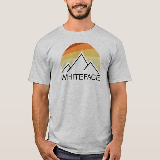 T-shirt Mont Whiteface Rétro (Devant)