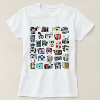 T-shirt Montage de caméra vintage
