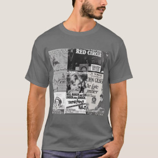 T-shirt Montage de films anciens en noir et blanc 7 drôle