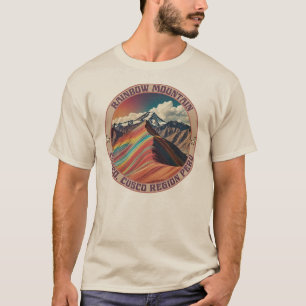 T-shirt Montagne arc-en-ciel Cusco, région de Cusco Pérou