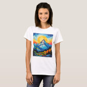 T-shirt Montagne bleue (Devant entier)