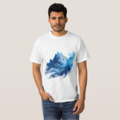 T-shirt Montagne bleue (Devant entier)