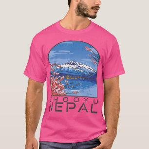 T-shirt Montagne Cho Oyu Montagnes Népal Randonnée extérie