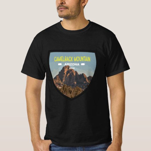T-shirt montagne de camelback en arizona usa (Devant)