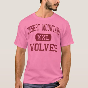 T-shirt Montagne de désert - loups - haute - Scottsdale