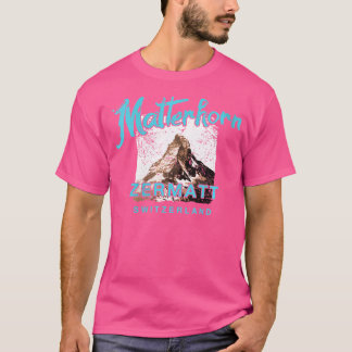 T-shirt Montagne de la Matterhorn Suisse Zermatt Rocher Es