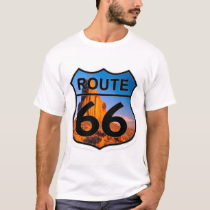 T-shirt montagne de l'itinéraire 66