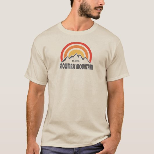 T-shirt Montagne de neige (Devant)