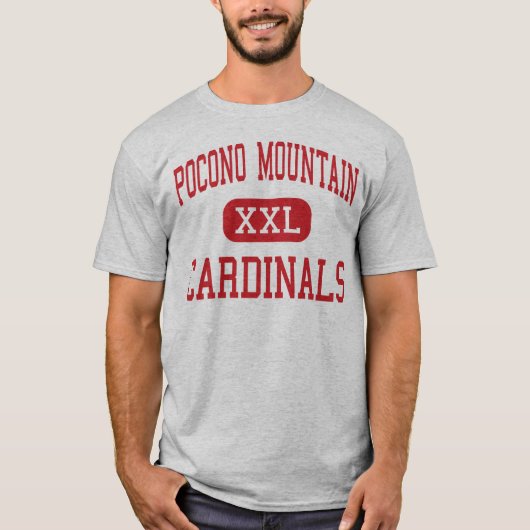 T-shirt Montagne de Pocono - cardinaux - junior - (Devant)