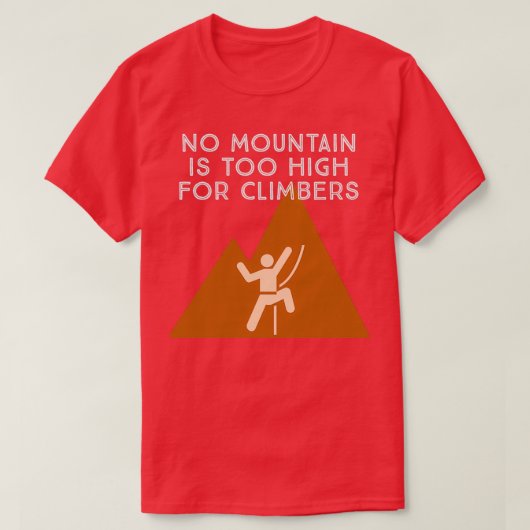T-shirt Montagne d'escalade (Design devant)