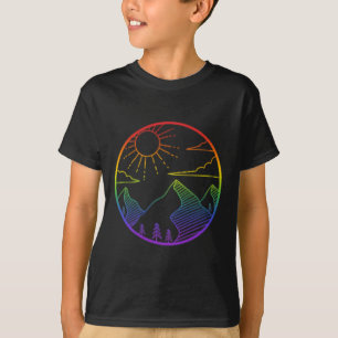 T-shirt Montagne Extérieur Subtil Logo Fierté Randonnée Co
