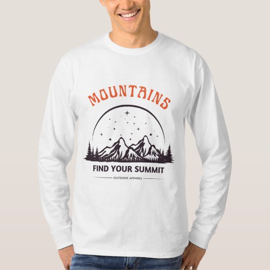 T-shirt montagne trouvez votre sommet (Devant)
