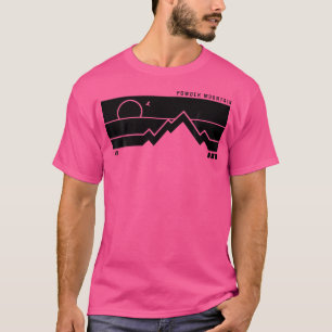 T-shirt Montagne vintage Powder Mountain Utah Montagnes Ra