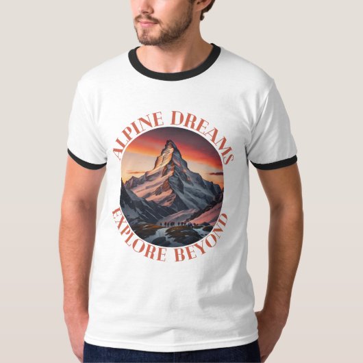 T-shirt montagnes (Devant)