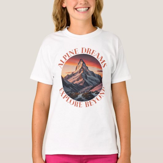 T-shirt montagnes (Devant)