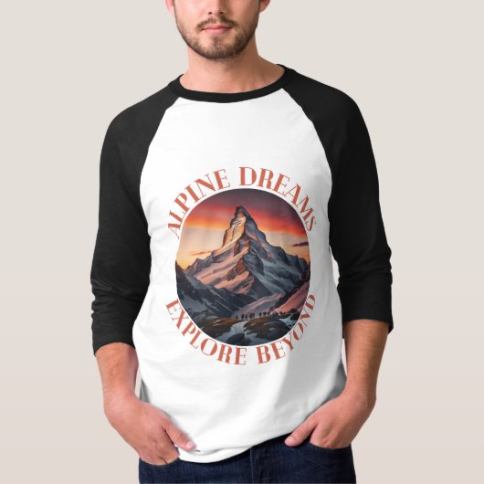 T-shirt montagnes (Devant)