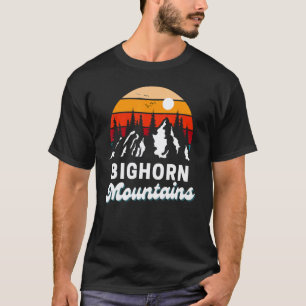 T-shirt Montagnes Bighorn Randonnée Extérieur Nature Rétro