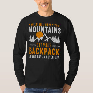 T-shirt Montagnes Camping extérieur Randonnée Backpacking