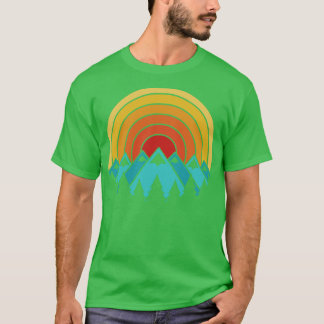 T-shirt Montagnes Camping vintage 1