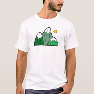 T-shirt Montagnes colorées Hommes