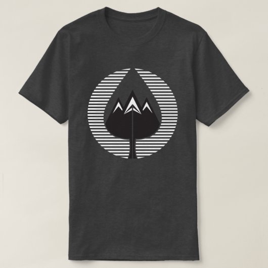 T-shirt montagnes d'automne (Design devant)