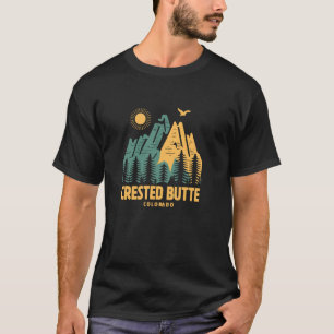 T-shirt Montagnes de Butte Crête Colorado Randonnée Extéri