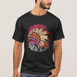 T-shirt Montagnes de coiffure traditionnelle autochtone am