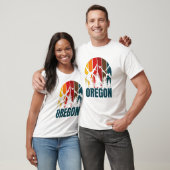 T-shirt Montagnes de l'Oregon Vintage rétro (Unisexe)