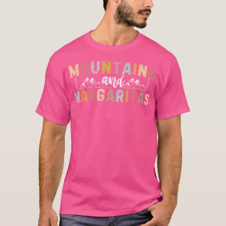 T-shirt Montagnes Et Margaritas Boire Randonnée Nature Tr