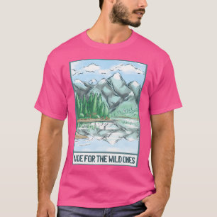 T-shirt Montagnes Fabriquées Pour Le Camp De Randonnées De