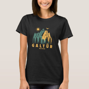 T-shirt Montagnes Galtür Autriche Randonnée Extérieur Vint
