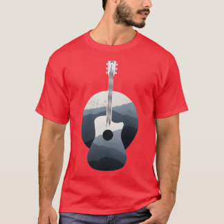 T-shirt Montagnes guitares