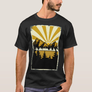 T-shirt Montagnes Jaunes Vintage
