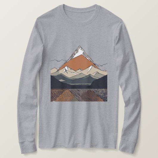 T-shirt "Montagnes majestueuses" (Design devant)