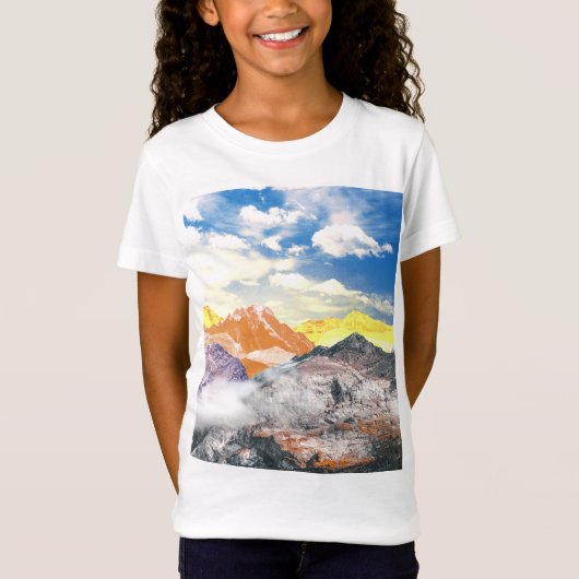 T-Shirt Montagnes (montage photo) 1 (Devant)