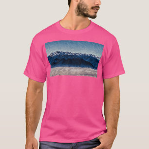 T-shirt Montagnes Olympiques au-dessus des nuages (Poly Ar