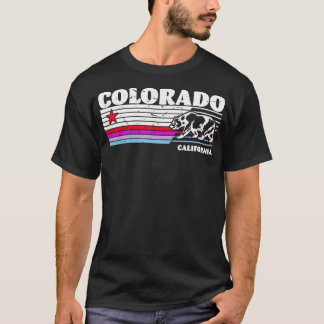 T-shirt Montagnes Rétro Colorado Nature Randonnée Vintage
