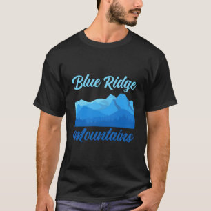 T-shirt Montagnes Retro Vintage Sunset Blue Ridge Usa Moun