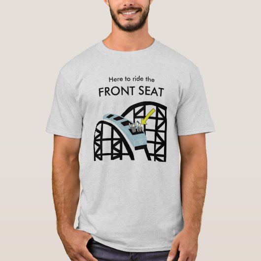 T-shirt Montagnes russes siège avant (Devant)